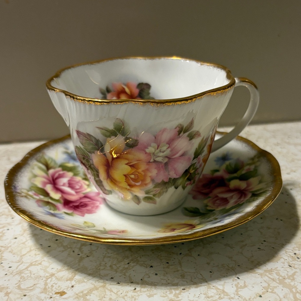 Antique teacup and saucer